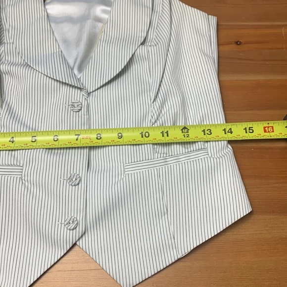 Charlotte Russe Formal Vest, Ruching, Button Up - Picture 10 of 15